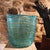 Vintage Vase in Murano Glass by Sergio Costantini. Stunning craftsmanship, entirely handmade. Turquoise colour with Gold-...