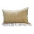 Alpine Handmade Oatmeal Mohair Pillow With Fringe For Sale
