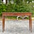 Traditional Vintage Regency Maitland Smith Leather Embossed Console Table For Sale - Image 3 of 7