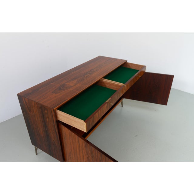 Brown Mid-Century Danish Rosewood Sideboard, 1960s For Sale - Image 8 of 18