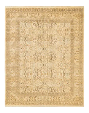 Mogul Collection Hand-Knotted Area Rug - Ivory 8' 2" x 10' 4"