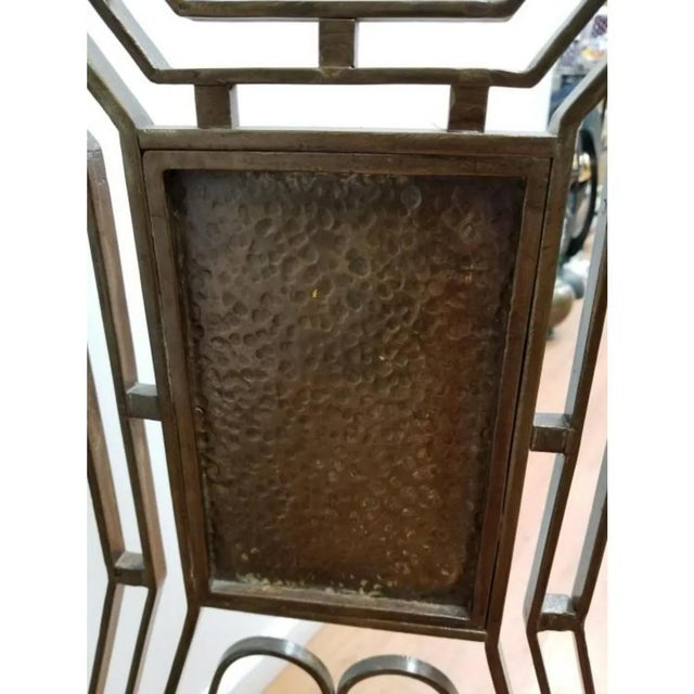 Art Deco Wrought Iron Gates - a Pair For Sale - Image 10 of 11