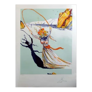 1970s "Transcendent Passage" Salvador Dali Hand Signed Surrealist Print