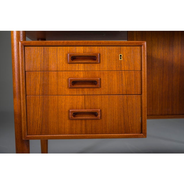 Modern Danish Teak Desk, 1950s For Sale - Image 18 of 18