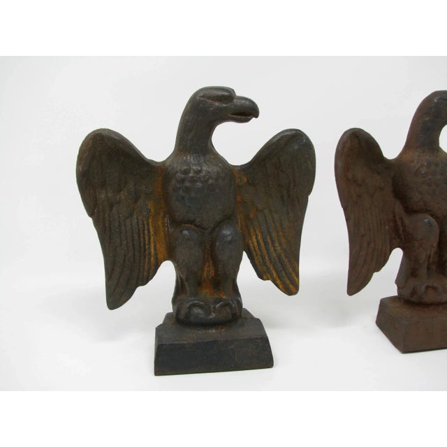 Vintage American Federal Style Cast Iron Eagle Bookends a Pair Chairish