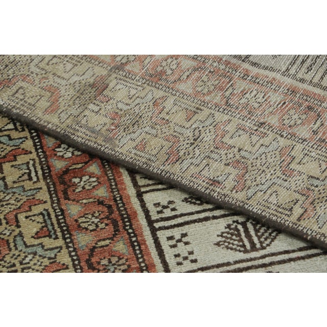 Textile Antique Persian Sarab Extra-Long Runner With Geometric Medallions - Rug & Kilim For Sale - Image 7 of 7