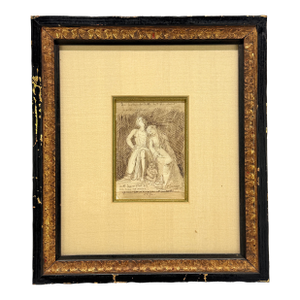Grand Tour Neoclassical Allegorical Drawing on Paper, 19th Century
