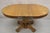 Brown Antique Craftsman Mission Arts & Crafts Oak Wood Round Dining Table W/ 2 Leaves For Sale - Image 8 of 11