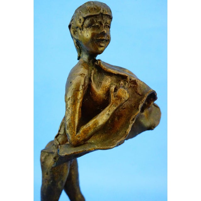 Augusto Conti, Nude Woman Gust of Wind, 1960s, Bronze For Sale - Image 12 of 18