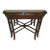 1970s Hollywood Regency Faux Bamboo Chinoiserie Chippendale Style Coffee Table Wood For Sale