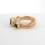 Five 14k Yellow Gold Rings With Cabochon-Cut Emeralds Size 6.5 For Sale - Image 12 of 14