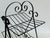 1950s Vintage 1950s Black Metal Two-Tier Magazine Rack For Sale - Image 5 of 7