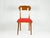 Mid-Century Modern Wood and Red Fabric Side Chairs from Fratelli Barni Mobili Darte, 1950s, Set of 2 For Sale - Image 9 of 14