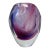 MCM Murano Somerso Glass Vase in Violet & Raspberry | Attributed to Mandruzzato/Seguso For Sale
