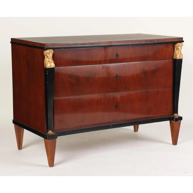 19th Century French Empire Neoclassical Style Chest of Drawers For Sale - Image 4 of 8