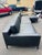 2020s Rh Italia Track Arm Black Leather Chaise Sectional With Metal Base For Sale - Image 5 of 10