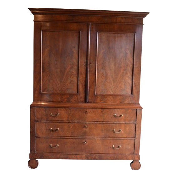 Antique Mahogany Cabinet, 1850s For Sale