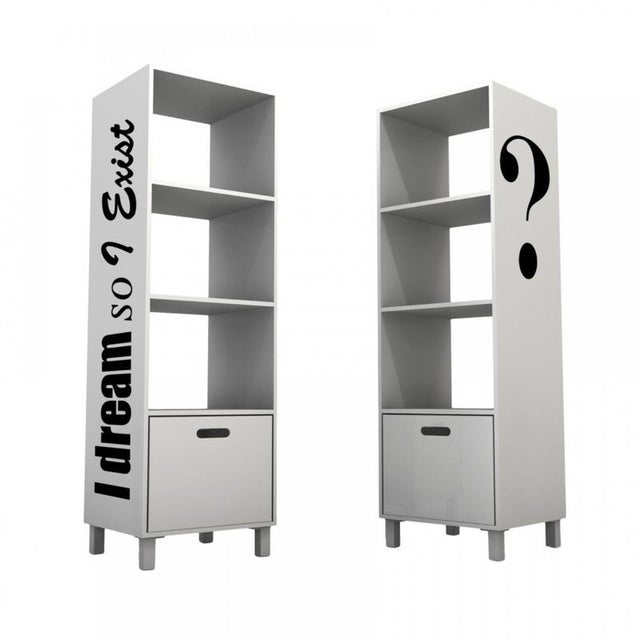 Simbolo Stripes Bookshelf in Powder-Coated Aluminum by Altreforme For Sale - Image 4 of 8