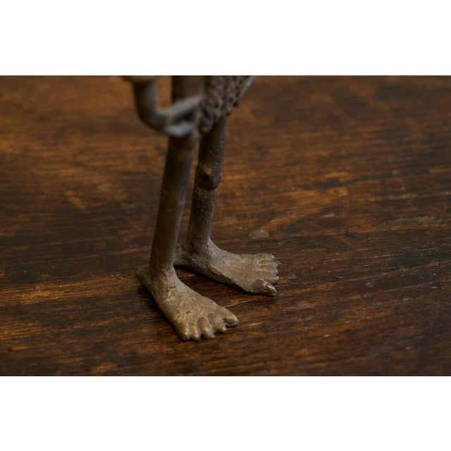 West African Figurine in Cast Brass, 1920s For Sale - Image 10 of 11