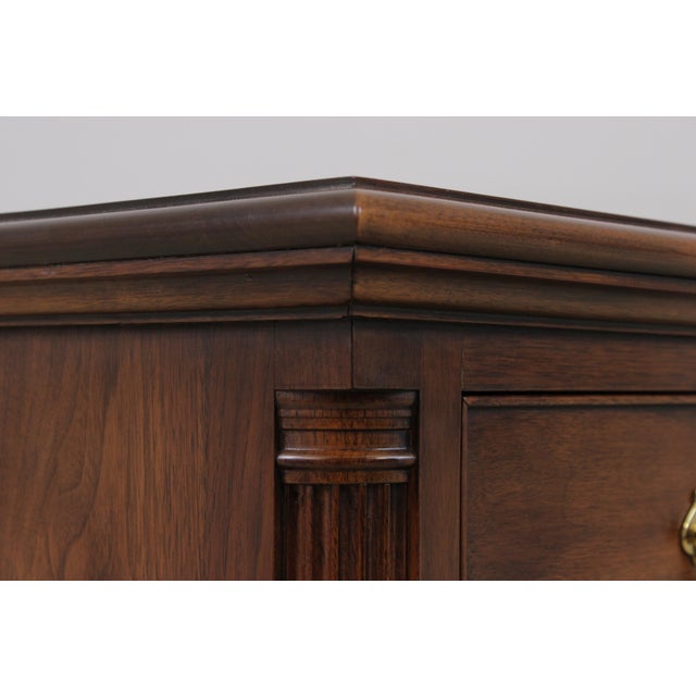 Brown Henkel Harris Model 166 Walnut Dresser For Sale - Image 8 of 16