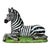 Large Hollywood Regency Italian Majolica Terracotta Pottery Zebra Figurine For Sale