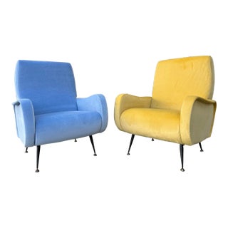 A Pair of Mid Century Modern Lady by Marco Zanuso. Circa 1950s For Sale