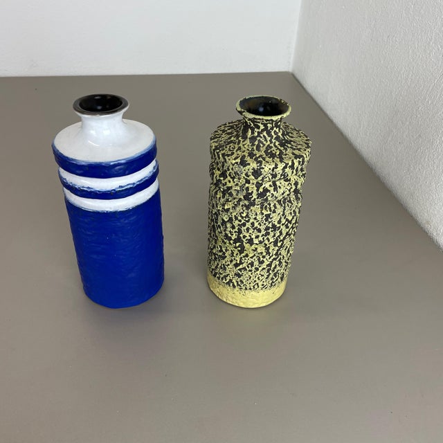 Fat Lava Ceramic Pottery Vase from Veb Haldensleben, GDR Germany, 1970s For Sale - Image 3 of 18