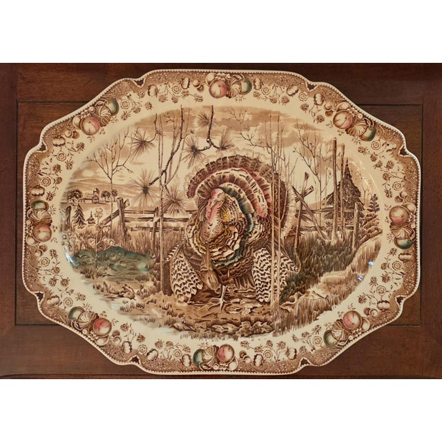 Vintage Johnson Brothers "His Majesty" large turkey platter. If you like making your turkey the star of the show and "wow"...