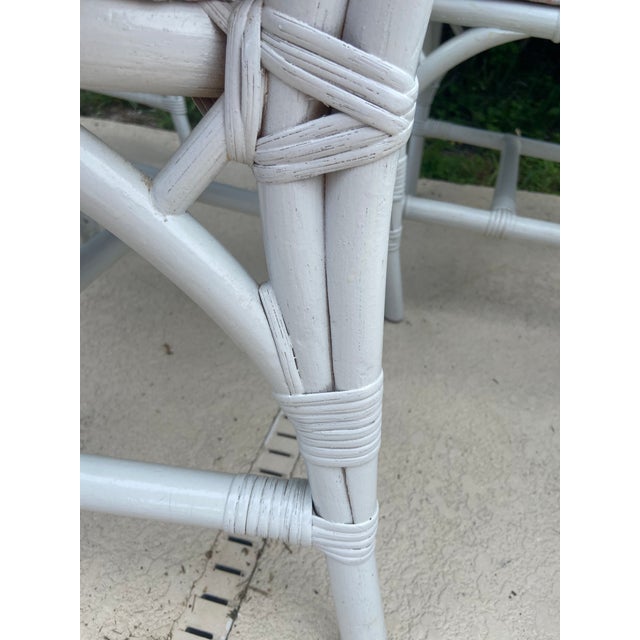 Vintage Henry Link for Lexington Rattan Cathedral Dining Chairs - Set of 6 For Sale - Image 10 of 15