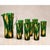 An exquisite vintage mid-century cocktail set featuring a striking emerald-green glass jug and matching tall tumblers,...