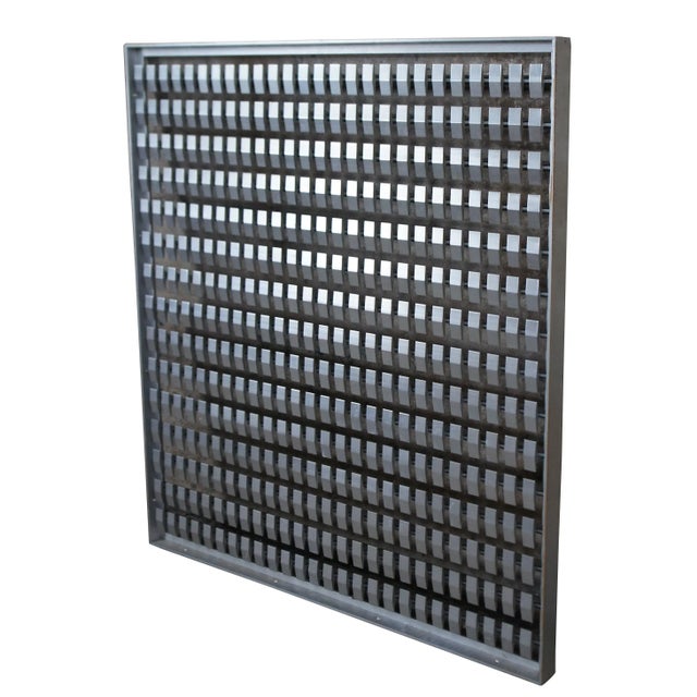 Mid-Century Modern Mid-Century Modern Lexington Public Library Geometric Steel Art Wall Panel For Sale - Image 3 of 11