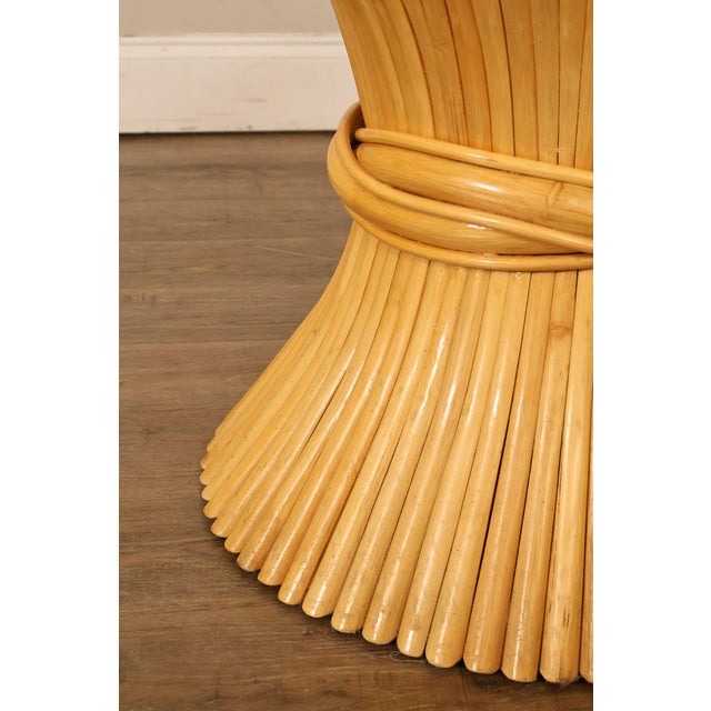Vintage Pair of Wheat Sheaf End Tables For Sale - Image 13 of 18
