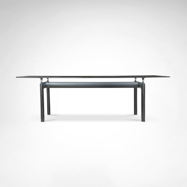 LC6 Glass and Metal Dining Table by Le Corbusier for Cassina, 1990s For Sale - Image 13 of 13