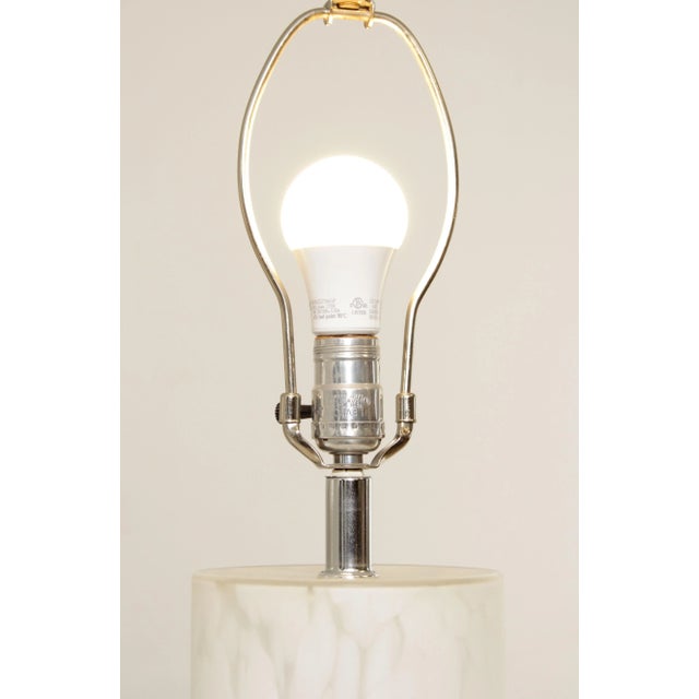 Mid Century Modern Art Glass Table Lamps - A Pair For Sale - Image 9 of 13