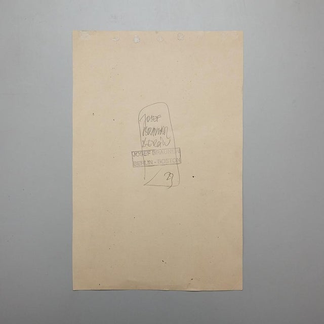 Josef Brauner, Bauhaus Black and White Rationalist Collage, Mixed Media, 1927 For Sale - Image 14 of 16