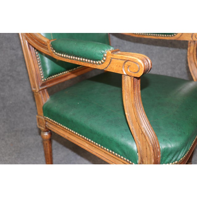 Set of 8 Maison Jansen Style French Louis XVI Dining Chairs Circa 1950s For Sale - Image 9 of 13