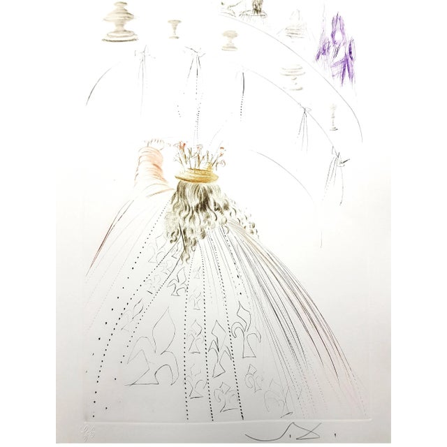 Gray Salvador Dali - The Knights of King Arthur - Original Etching 1970 For Sale - Image 8 of 8