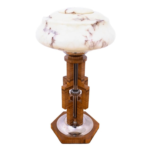 20th Century Art Deco Table Lamp, Poland, 1950s For Sale