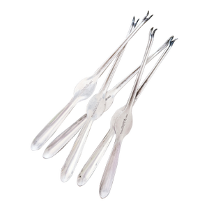 1920s Set of Silver Lobster Picks From the Hotel Lincolnshire in Boston - 5 pcs