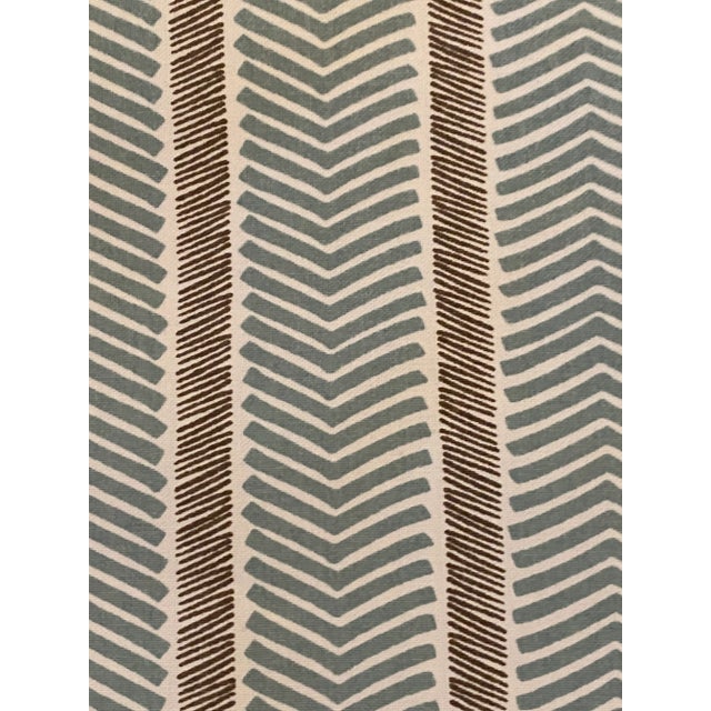 Serena & Lily Herringbone cotton canvas Fabric 2 1/2 yards 100% cotton canvas. 54"W. Upholstery weight. Stripe size:...