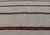 Ivory Vintage Turkish Kilim Rug Ivory Field With Brown Vertical Stripes Wool For Sale - Image 8 of 11