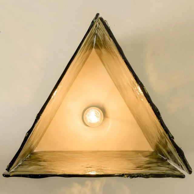 Large Green Glass Cube Table Light from Leucos, 1970 For Sale - Image 13 of 15