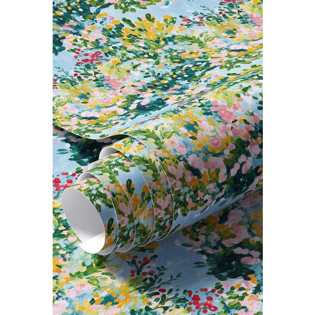 Wild Flower Hour Grasscloth Wallpaper by House Party | 8 Yards For Sale - Image 9 of 9