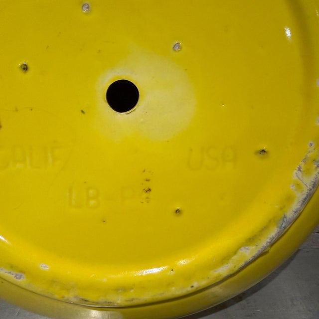 Vintage Mid-Century Modern "Ufo" Style Yellow Ceramic Bowl Planter For Sale - Image 12 of 14