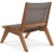 2020s Hi Teak Draper Teak Outdoor Sling Chat Chair For Sale - Image 5 of 6