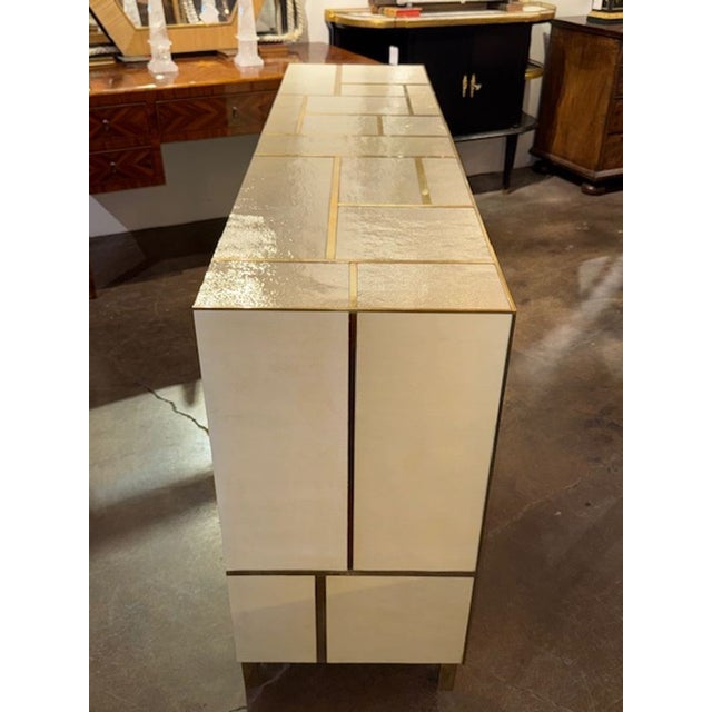 Mid-Century Modern Italian Mid-Century Inlaid Cabinet For Sale - Image 3 of 6