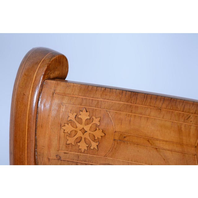 Biedermeier Chair in Cherry Tree & Rattan, Austria, 1830s For Sale - Image 6 of 13