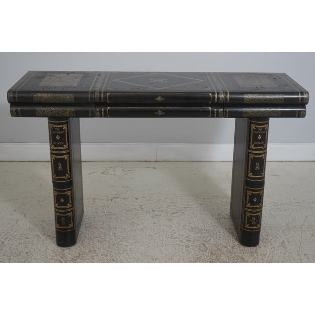 Age: Approx: 35 Years Old Details: Decorative Paper Lined Drawers High Quality Construction Nice Tooled Leather Top...