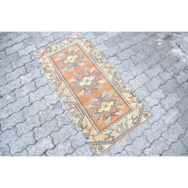 Vintage Tribal Area Rug For Sale - Image 6 of 7