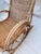 Vintage MCM French Style Rattan Bamboo Wicker Back Rocker For Sale - Image 4 of 8